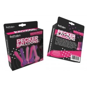 PECKER BALLOONS ASST 6PC BOX
