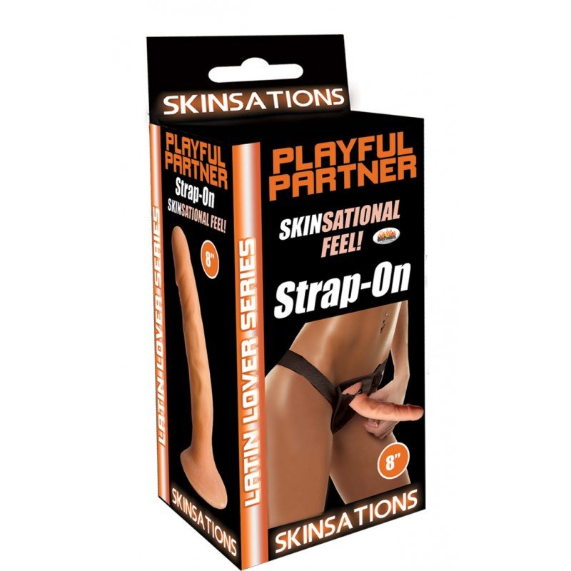 HO3053playfulpartnerstrapon8inbrowpkg