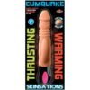SKINSATIONS CUM QUAKE WARMING DILDO W/CLIT STIMULATOR