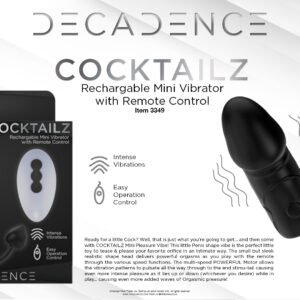 (WD) DECADENCE COCKTAILZ VIBRA PENIS SHAPE EGG