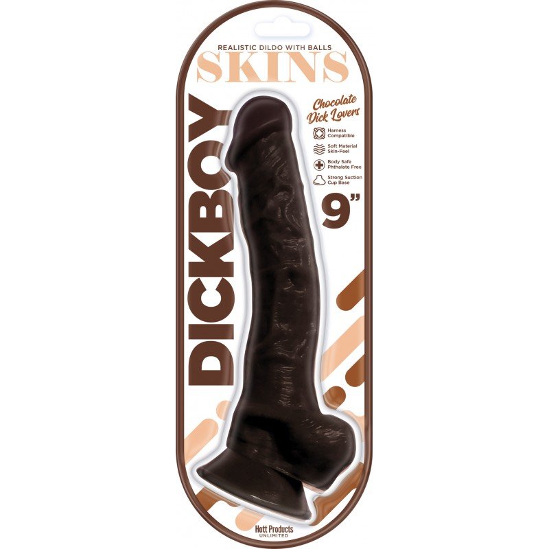 HO3362dickskinschocolatedicklover9in