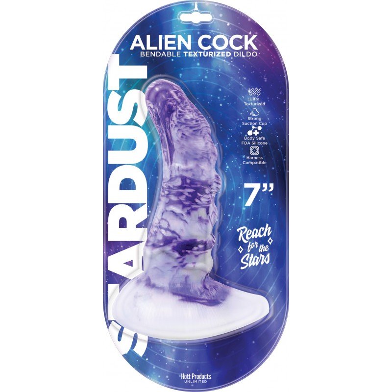 HO3478aliencocktextureddildo7in