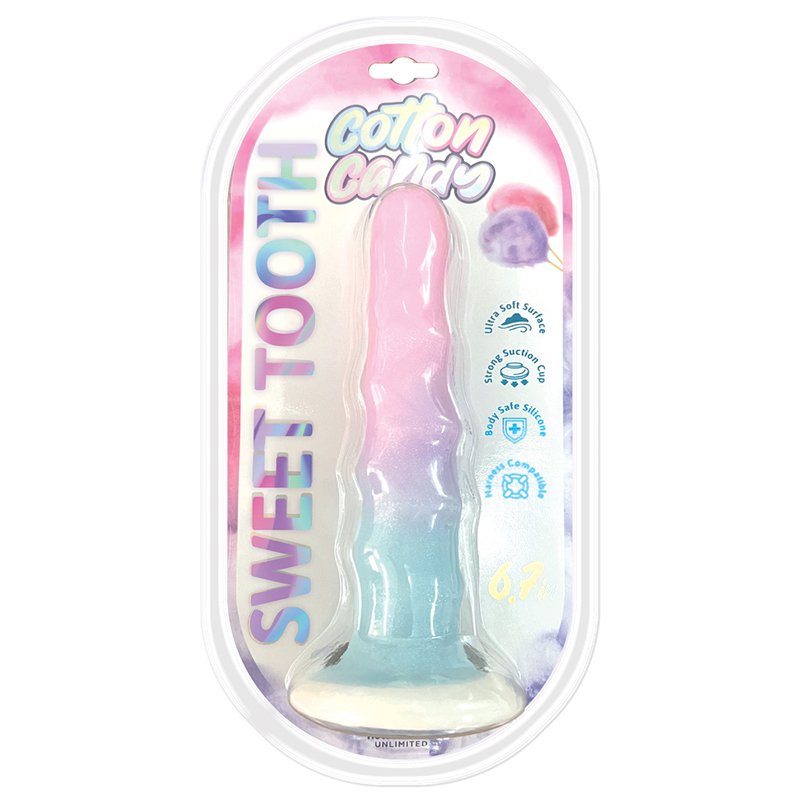 HO3502cottoncandysweettoothdildo6pt7in