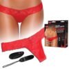 HUSTLER RED WIRELESS REMOTE CONTROL VIBRATING PANTIES M/L