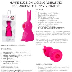 HUNNI BUNNY SHAPED SUCTION VIBRATOR