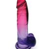 SHADES 8IN JELLY GRADIENT DONG PINK/PLUM