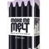 THE 9'S MAKE ME MELT SENSUAL WARM-DRIP CANDLES 4PK BLACK