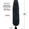 FOXY TAIL SILICONE BUTT PLUG BLACK