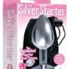 9'S SILVER STARTER BEJEWELED STAINLESS STEEL PLUG