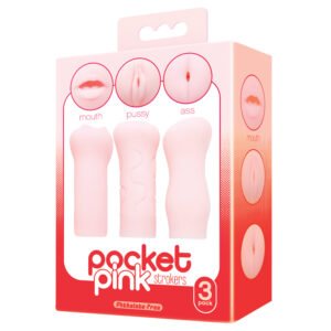 THE 9'S POCKET PINK MINI MASTURBATOR TRIO