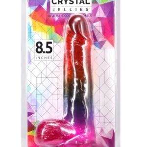 CRYSTAL JELLIES 8.5IN DILDO RAINBOW