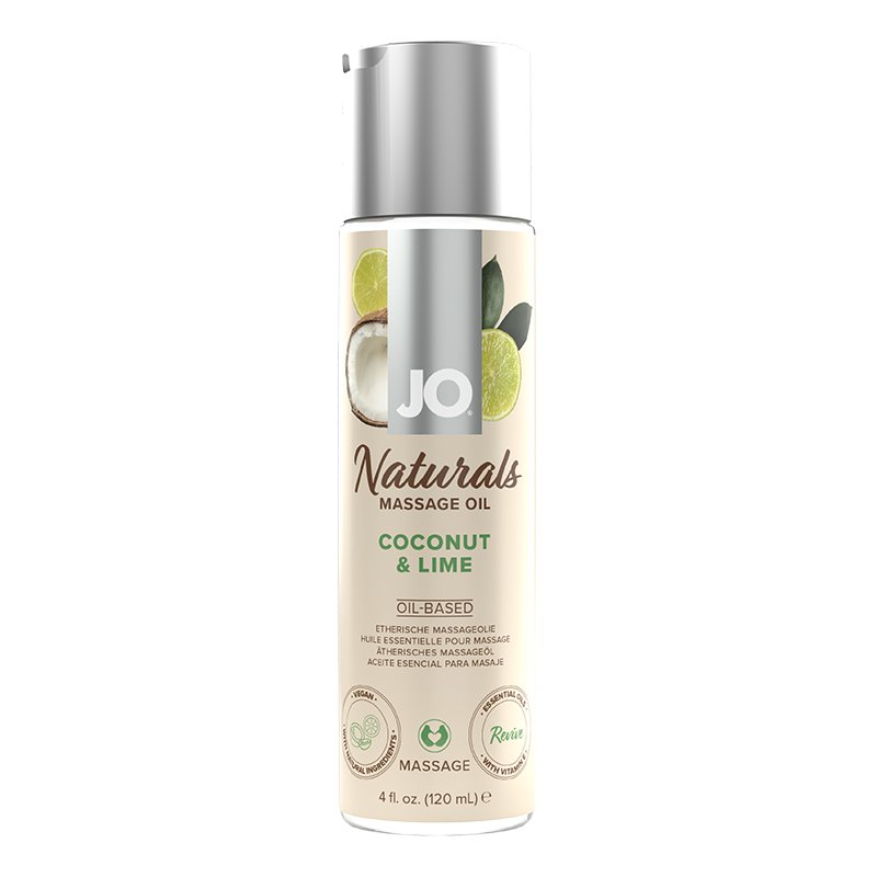 JO40125jonaturalsmassageoilcoconutlime4oz