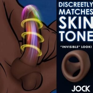 JOCK SILICONE COCK & BLL RING DARK