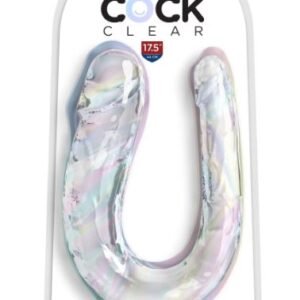 KING COCK 18 IN DOUBLE DILDO CLEAR