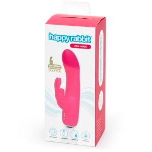 HAPPY RABBIT MINI USB VIBRATOR RECHARGEABLE PINK