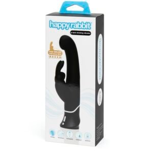 HAPPY RABBIT G-SPOT STROKER RABBIT VIBRATOR BLACK