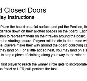 BEHIND CLOSED DOORS GAME