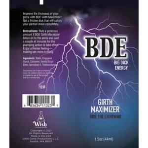 BDE GIRTH MAXIMIZER 1.5 OZ