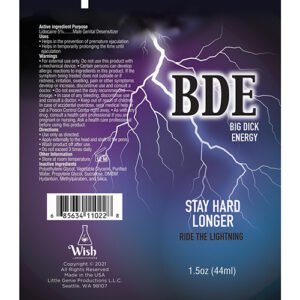BDE STAY HARD LONGER 1.5 OZ