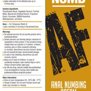 NUMB AF ANAL DESENSITIZER GEL UNFLAVORED 1.5 OZ