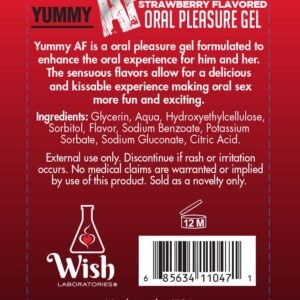 YUMMY AF ORAL PLEASURE GEL STRAWBERRY 2.2OZ