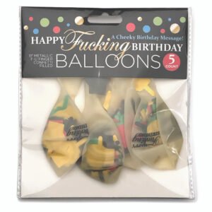 HAPPY F*ING BIRTHDAY CONFETTI BALLOONS