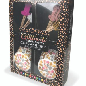 GLITTERATI PENIS PARTY CUPCAKE SET