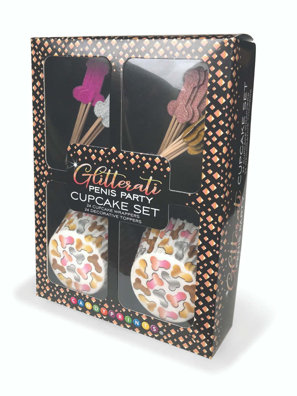 LITCP1062glitteratipeniscupcakesetfacingleft