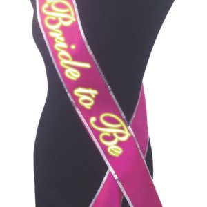 BRIDE TO BE SASH GLOW IN THE DARK