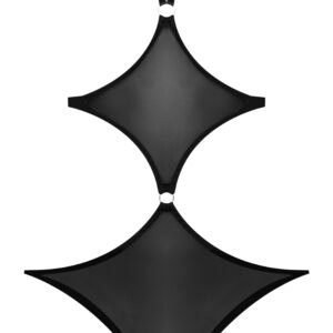 SASSY CUPLESS & CROTCHLESS TEDDY BLACK S/M