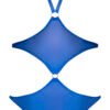 SASSY CUPLESS & CROTCHLESS TEDDY COBALT L/XL