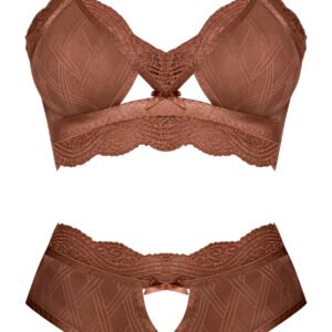 (WD) CARAMEL KISS BRALETTE & G PANTY CARAMEL L/XL