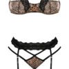 (WD)PURRFECT BRA & GARTER PANT LEOPARD 2XL