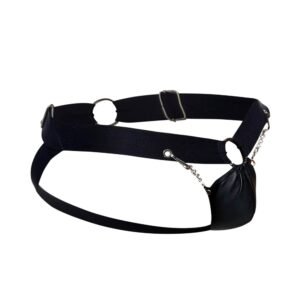 MALE BASICS DNGEON CHAIN JOCKSTRAP BLACK O/S