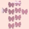 MINI BODY PASTIES 10PK FAUX PLEATHER PINK