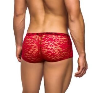 MINI SHORT STRETCH LACE XL RED