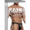 JOCK SATIN LYCRA BLACK SMALL/ MEDIUM