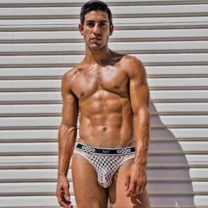 PEEP SHOW LO RISE THONG WHITE SMALL/ MEDIUM