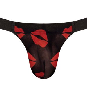KISS ME MICRO THONG V LIPS PRINT L/XL
