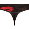 KISS ME MICRO THONG V LIPS PRINT S/M