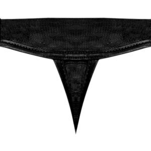 HEART BREAKER MICRO V THONG BLACK L/XL