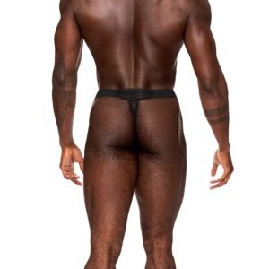HEART BREAKER MICRO V THONG BLACK S/M
