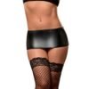 (D) HALTER MINI SKIRT & G-STRI BLACK S/M (LIQUID ONYX)