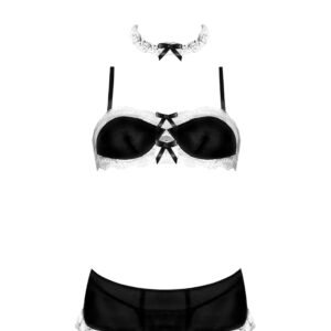 FRENCH MAID BLACK LARGE (CHEAP THRILLS)