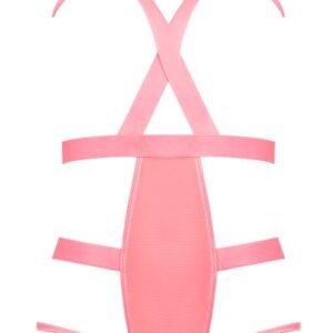 FOREVER MESH CUPLESS STRAP TEDDY CORAL 2XL