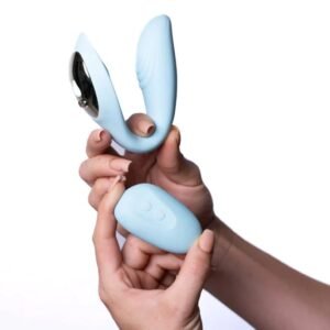 HARMONIE TEAL BENDABLE DUAL VIBRATOR W/ REMOTE CONTROL
