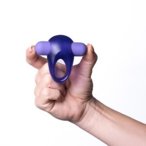 CASEY RECHARGEABLE VIBRATING ERECTION ENHANCER RING PURPLE