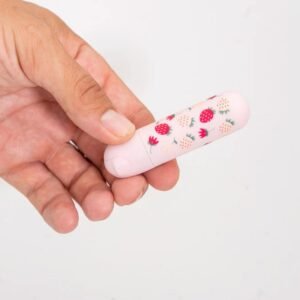 BARI SUPER CHARGED MINI BULLET W/ STRAWBERRY PATTERN