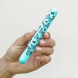 MONARCH BUTTERFLY PATTERN LONG RECHARGEABLE BULLET