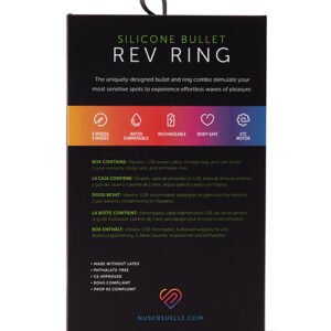 SENSUELLE SILICONE BULL RING BLACK